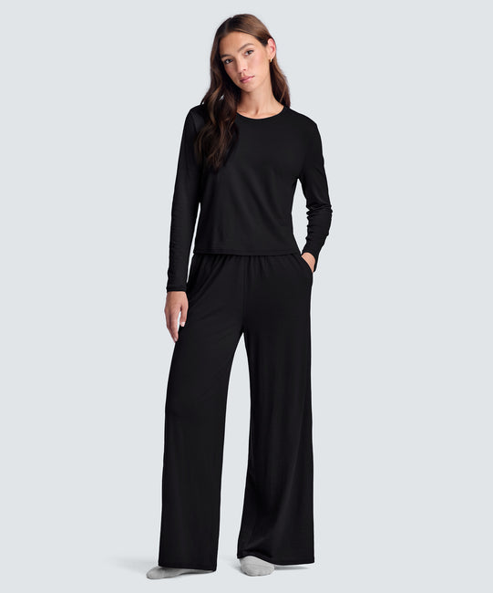 Women's Ultrafine Sleep Top + Bottom