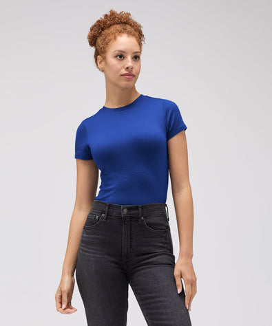 Women's Slim Merino Crew Neck T-Shirt