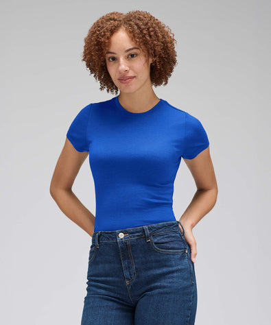 Women's Slim Merino Crew Neck T-Shirt